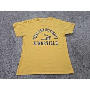 Texas A&M University Kingsville TAMUK Javelinas Mens TShirt M NCAA League Yellow